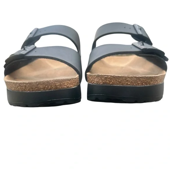 Birkenstock Papillio Arizona Flex Platform Sandals 39 NWOB Birko-Flor Black - Picture 8 of 15
